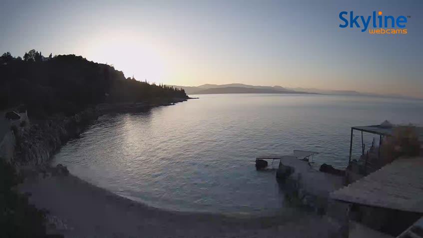 Nissaki beach Corfu live webcam