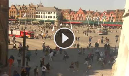 【LIVE】 Bruges - Market Square | SkylineWebcams