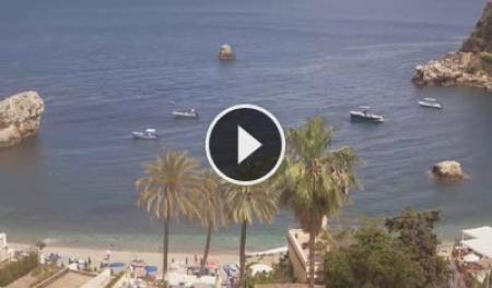 【LIVE】 Taormina - Baia di Mazzarò | SkylineWebcams