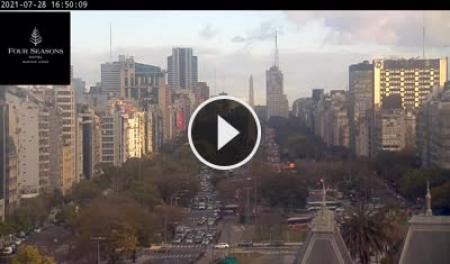 【LIVE】 Buenos Aires - Avenida 9 de Julio | SkylineWebcams
