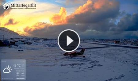 【LIVE】 Nuuk - Aeroporto Sud | SkylineWebcams