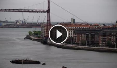 【LIVE】 Sestao - Vizcaya Bridge and Ria de Bilbao | SkylineWebcams