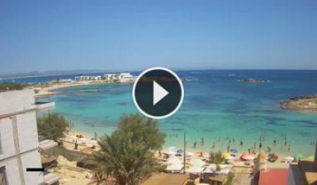 【LIVE】 Formentera - Beach of Es Pujols | SkylineWebcams