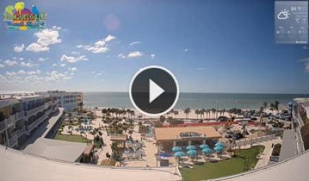 【LIVE】 Panorama of Margaritaville Beach - Fort Myers | SkylineWebcams