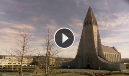 Cámara web en tiempo real Reikiavik - Iglesia de Hallgrímskirkja