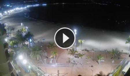 Cámara web en directo Playa Grande en Las Canteras - Gran Canaria | SkylineWebcams