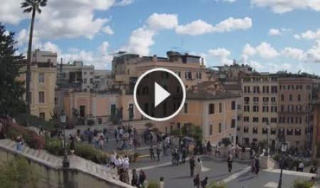 【LIVE】 Scalinata Trinità dei Monti | SkylineWebcams