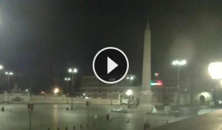 【LIVE】 Webcam Rome - Piazza del Popolo | SkylineWebcams