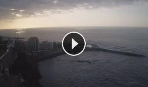 Vista de Playa Martiánez en Puerto de La Cruz