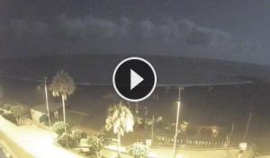 Vista en tiempo real de la Playa Urbana en Santa Cruz de La Palma