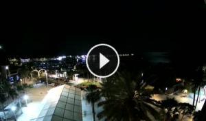 Vista en directo de la playa de San Sebastián de La Gomera
