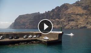 Vista panorámica en vivo de Playa Los Guíos en Santiago del Teide